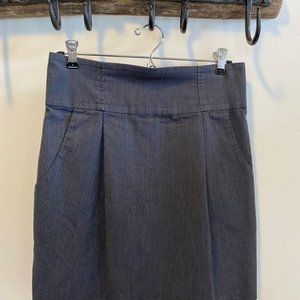 Pinstriped Short Business Skirt